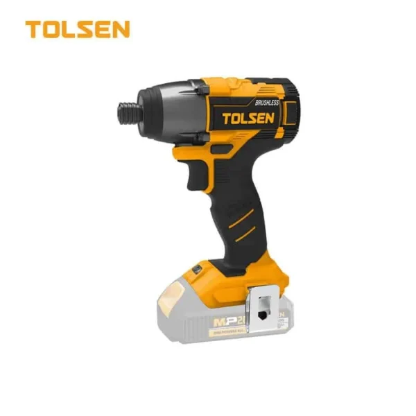Tolsen 20V Brushless Cordless Impact Driver 200Nm Industrial 1/4 Inch Hex Power Tool Stock 87257