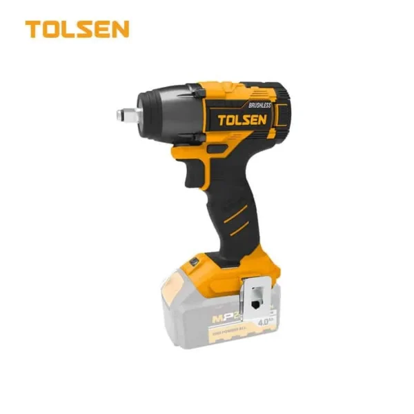 Tolsen 20V Brushless Cordless Impact Wrench 300Nm Industrial 1/2 Inch Drive Power Tool Tool Only