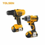 Tolsen 20V Cordless Combo Kit 87239 including Drill Driver and Impact Driver with 2 Li-ion batteries and fast charger. Why it works: This is the most important field for Google. It clearly identifies the brand, model number, and exactly what is in the box.