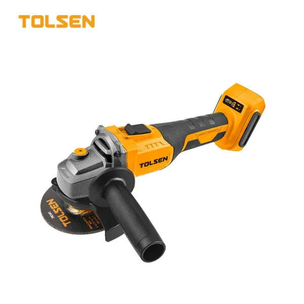 Tolsen 20V Brushless Cordless Angle Grinder 100mm 4 Inch Industrial Power Tool Model 87274