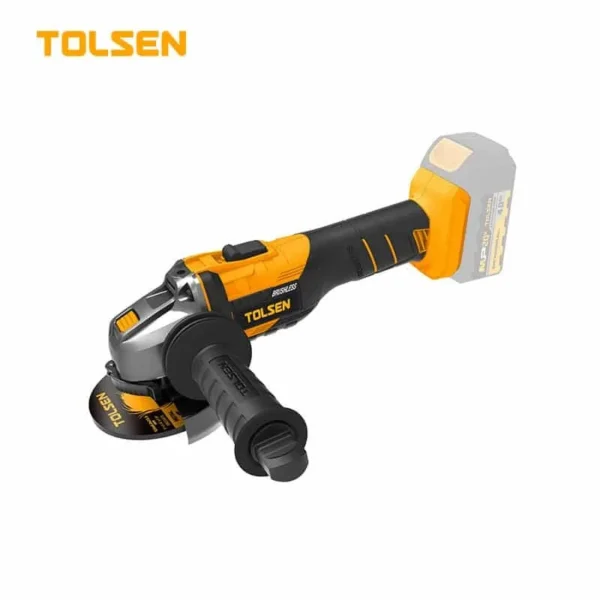 20V Brushless Cordless Angle Grinder 125mm Industrial Power Tool with Soft Start and Safety Clutch