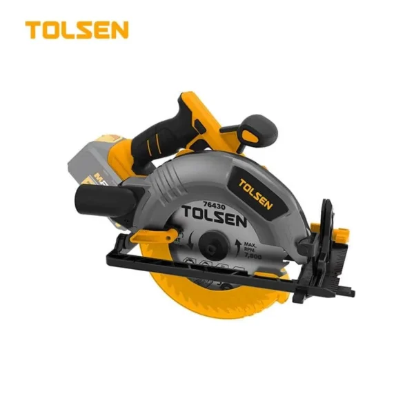 20V Brushless Cordless Circular Saw 185mm Industrial Wood Cutting Power Tool with LED Light