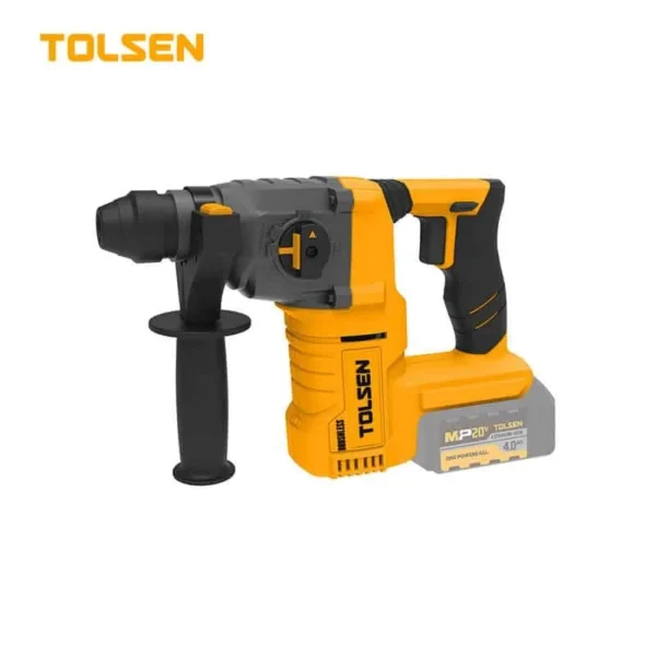 Tolsen 20V Brushless Cordless Rotary Hammer 2.5J SDS-Plus Industrial Concrete Drill 24mm Model 87272