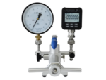 HS702 HS703 pneumatic pressure comparator with digital and analog gauge calibration setup