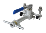 pneumatic pressure comparator HS702 HS703 with mounted pressure gauge testing equipment