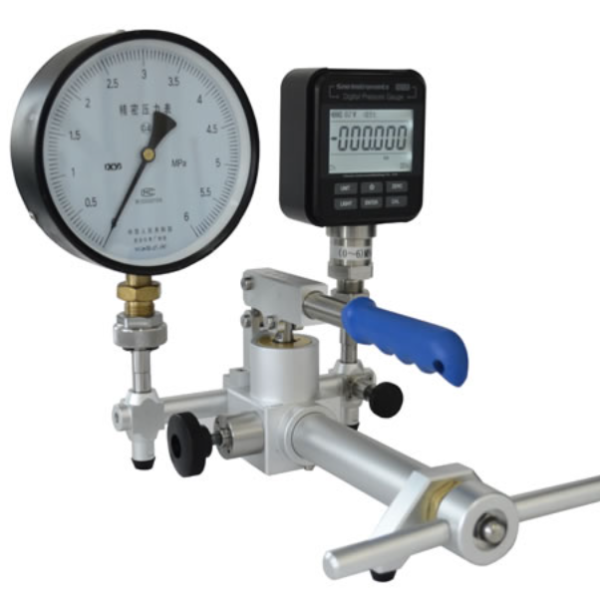 HS702 HS703 pneumatic comparator parts diagram hand pump valve pressure ports labeled